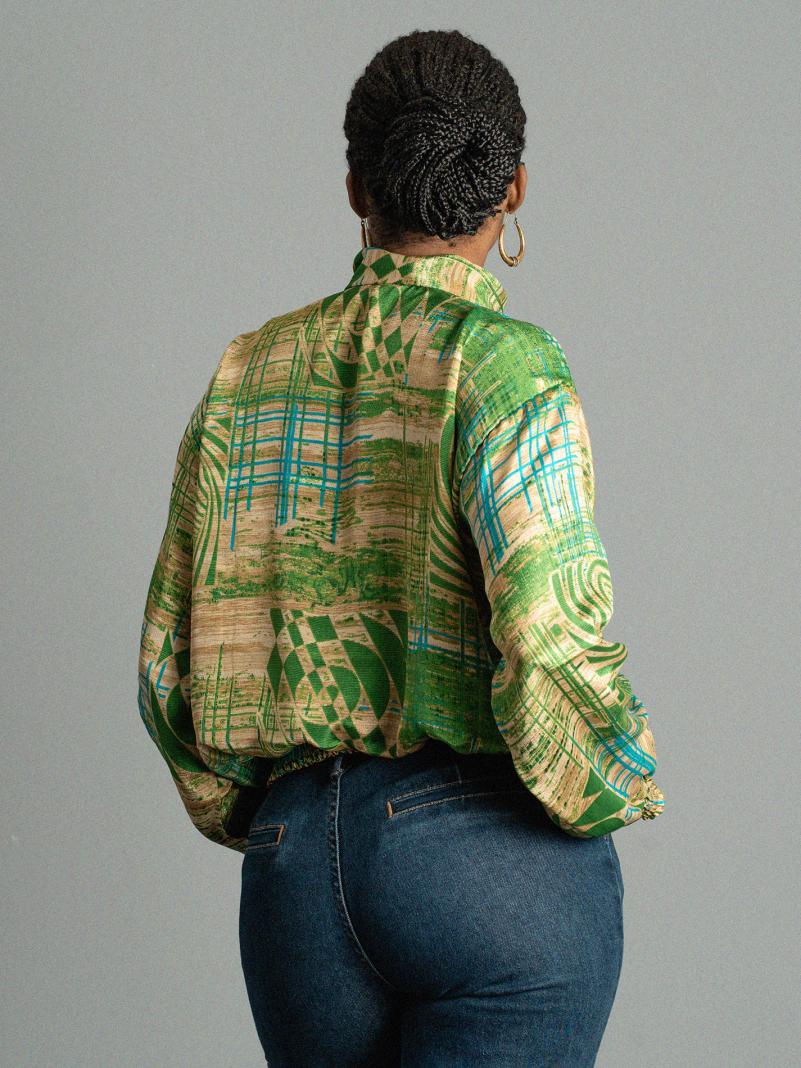 Giacca Reversibile in Sari N.12