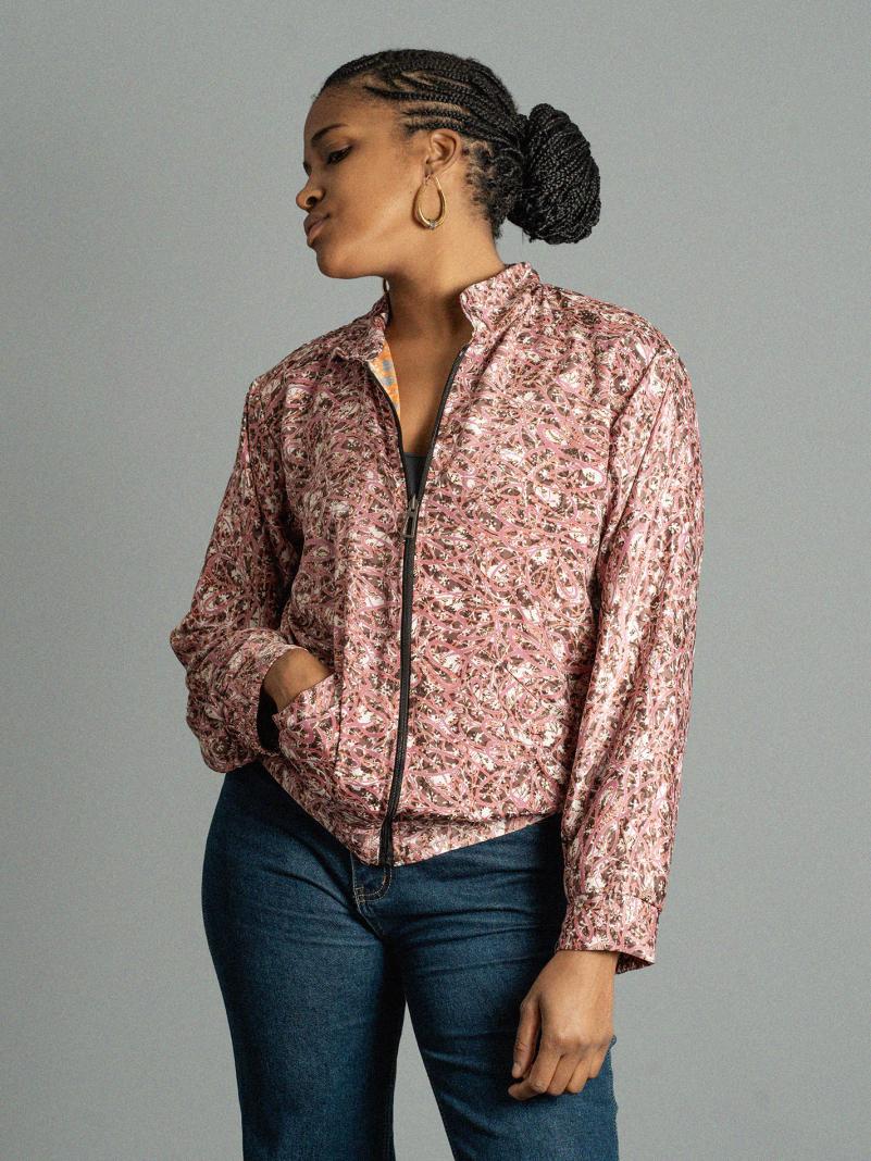 Giacca Reversibile in Sari N.14