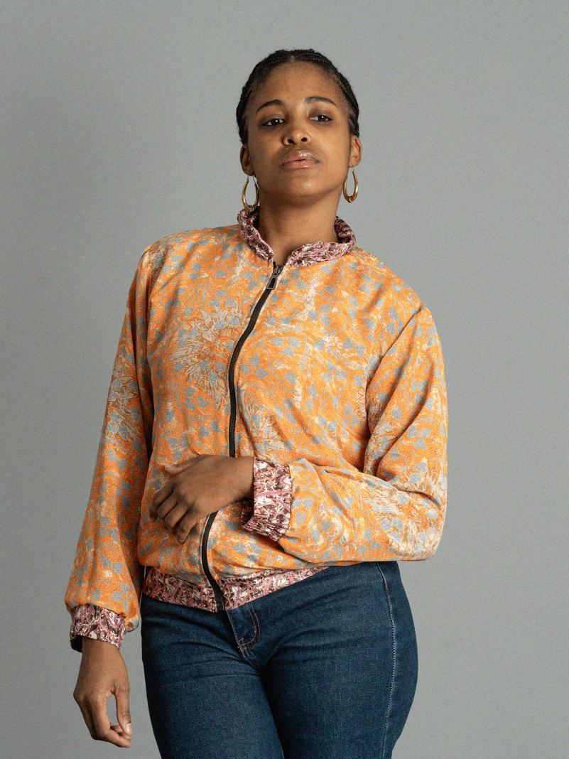 Giacca Reversibile in Sari N.14