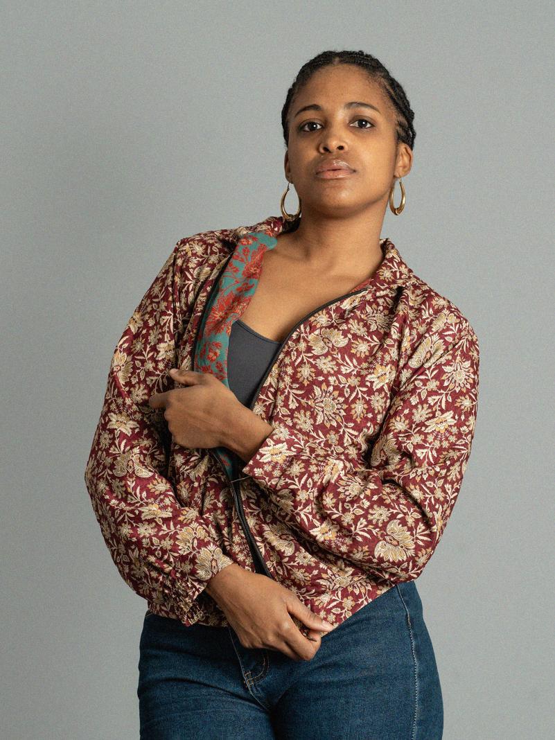 Giacca Reversibile in Sari N.15