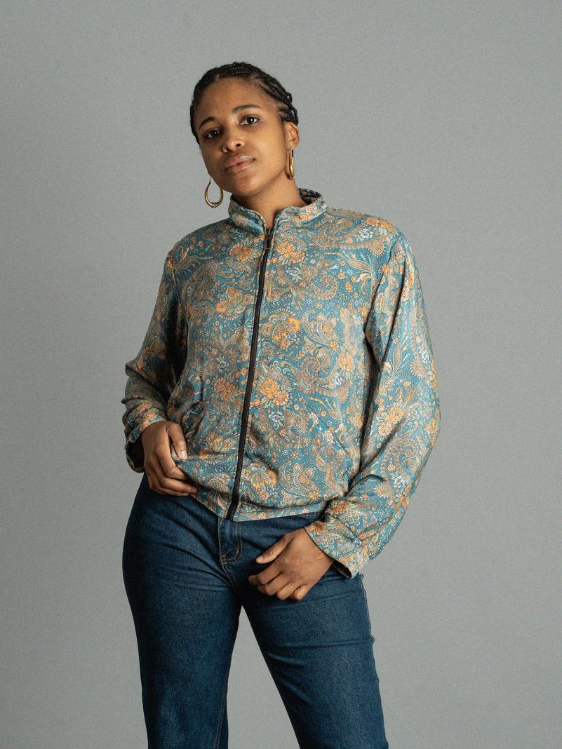 Giacca Reversibile in Sari N.16