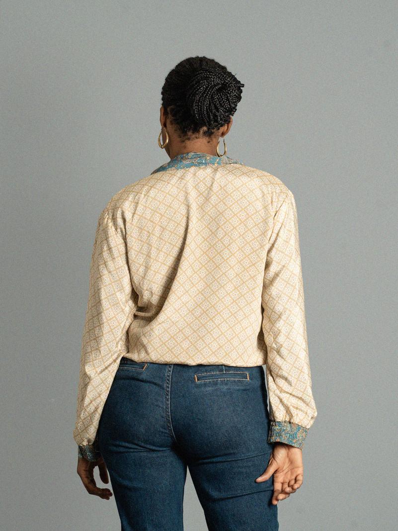 Giacca Reversibile in Sari N.16