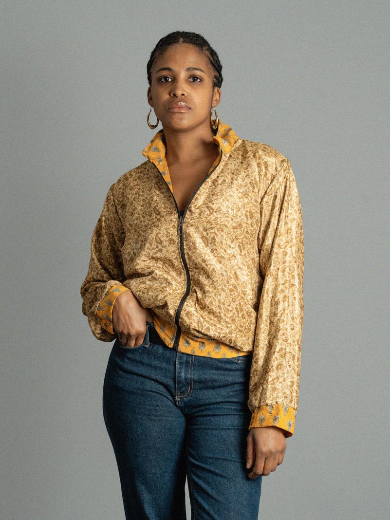 Giacca Reversibile in Sari N.18