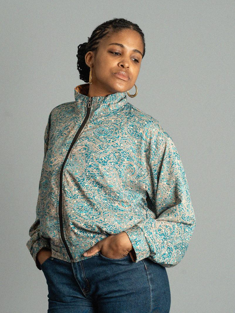 Giacca Reversibile in Sari N.19