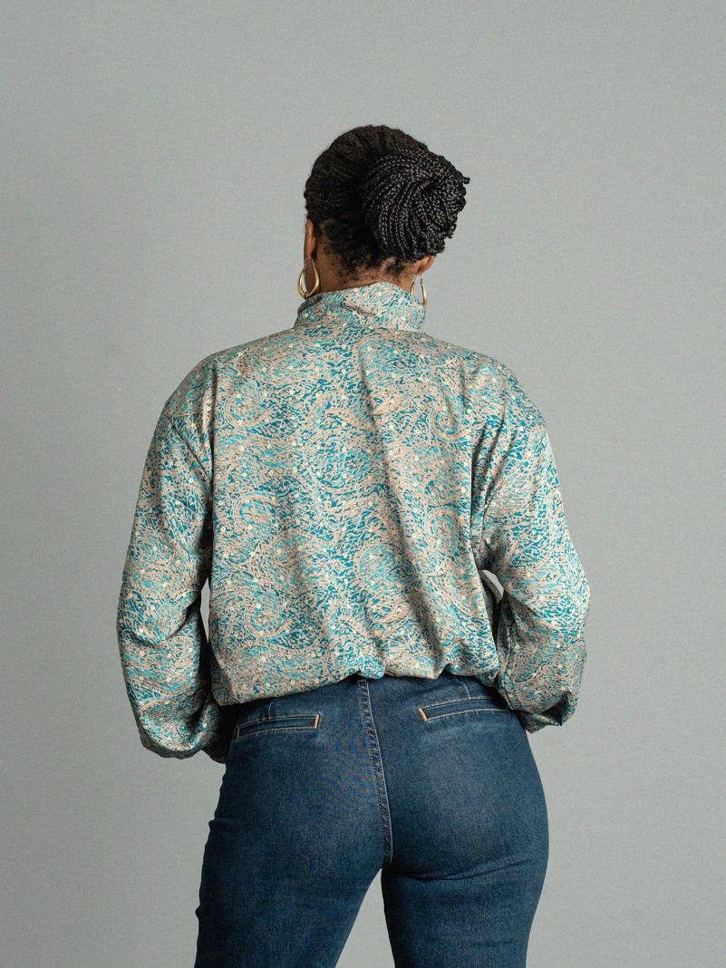 Giacca Reversibile in Sari N.19