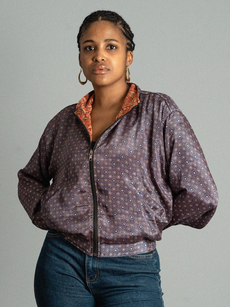 Giacca Reversibile in Sari N.20