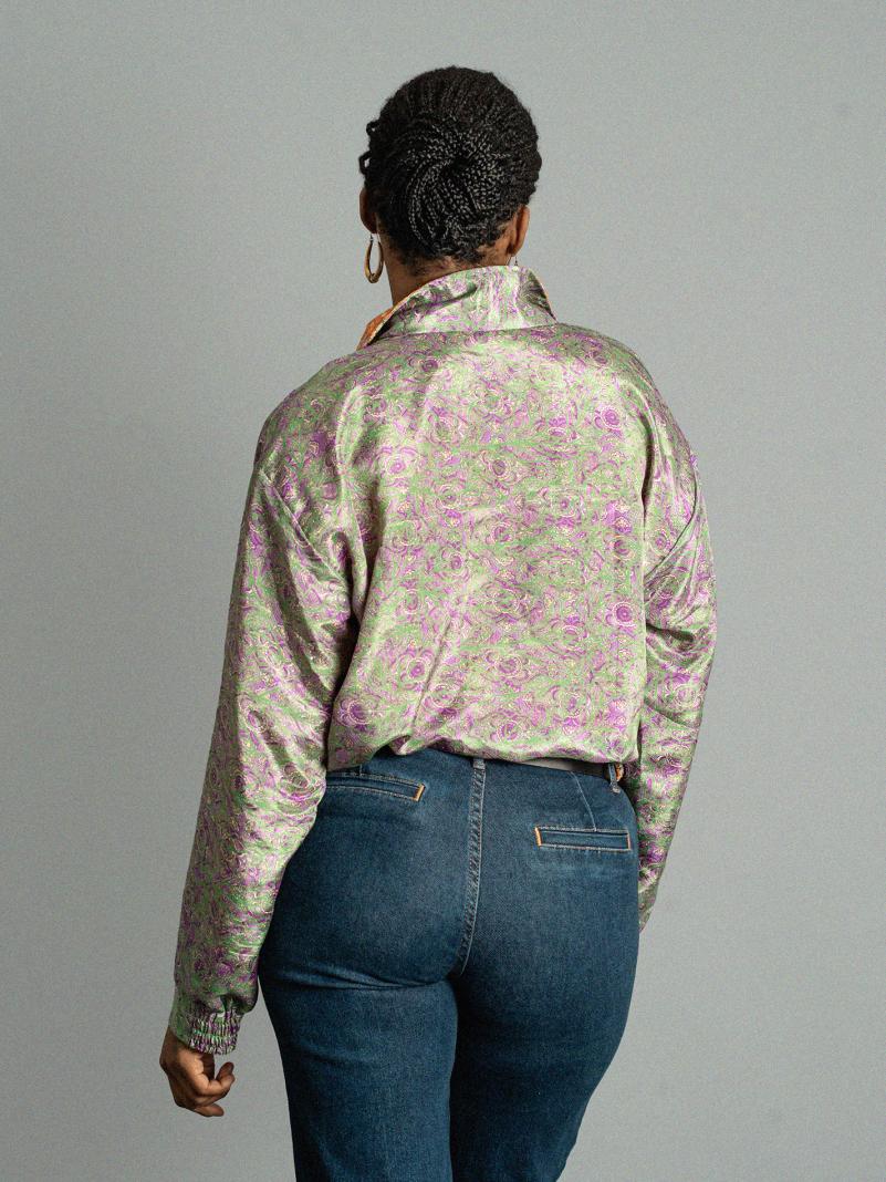 Giacca Reversibile in Sari N.22