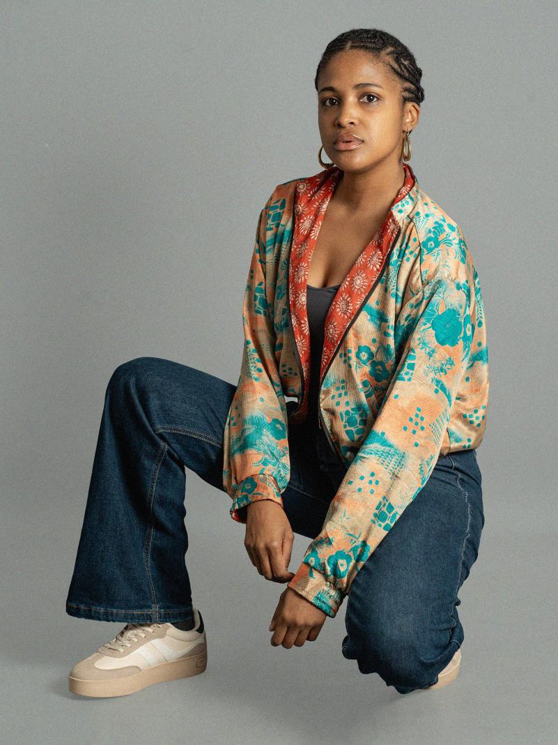 Giacca Reversibile in Sari N.24