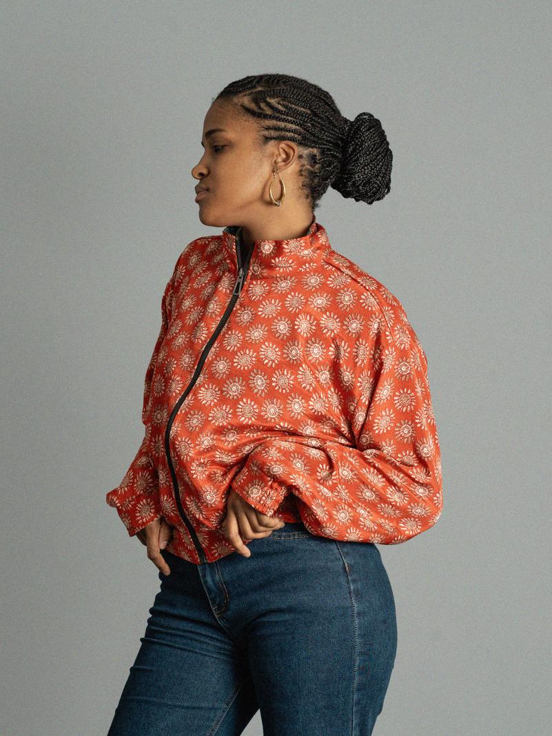 Giacca Reversibile in Sari N.24