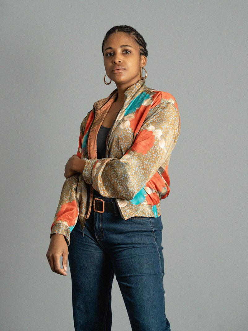 Giacca Reversibile in Sari N.25