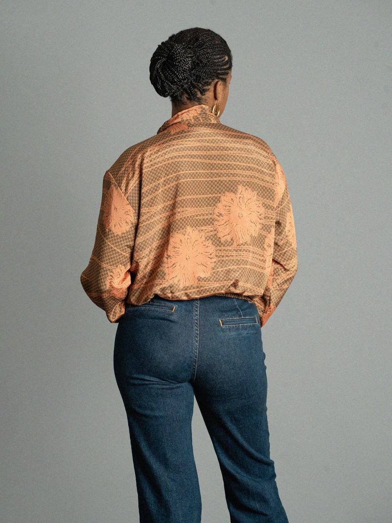 Giacca Reversibile in Sari N.25