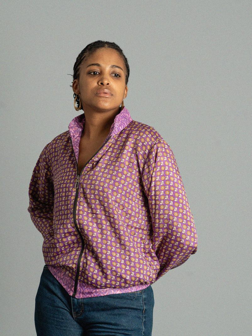 Giacca Reversibile in Sari N.27