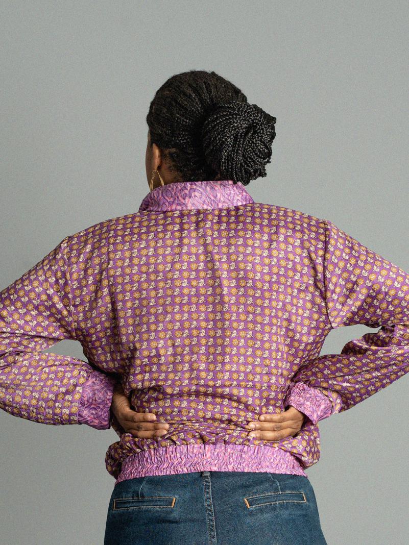 Giacca Reversibile in Sari N.27