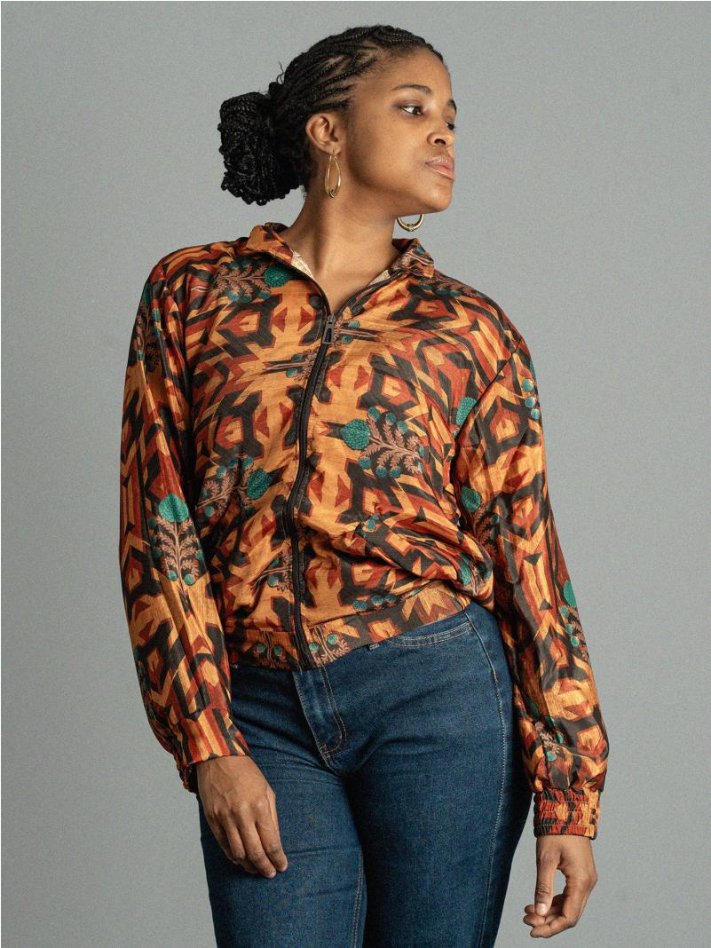 Giacca Reversibile in Sari N.28