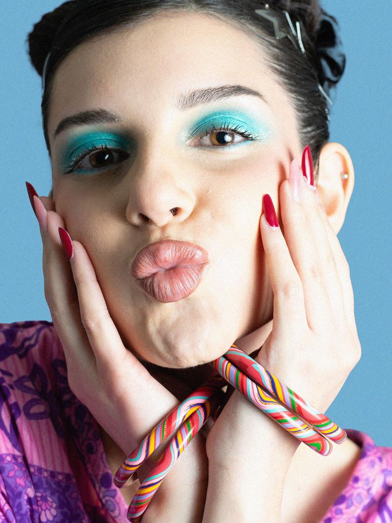 Poker di Bangle Lisci e Sottili - Large - Ø 7 cm