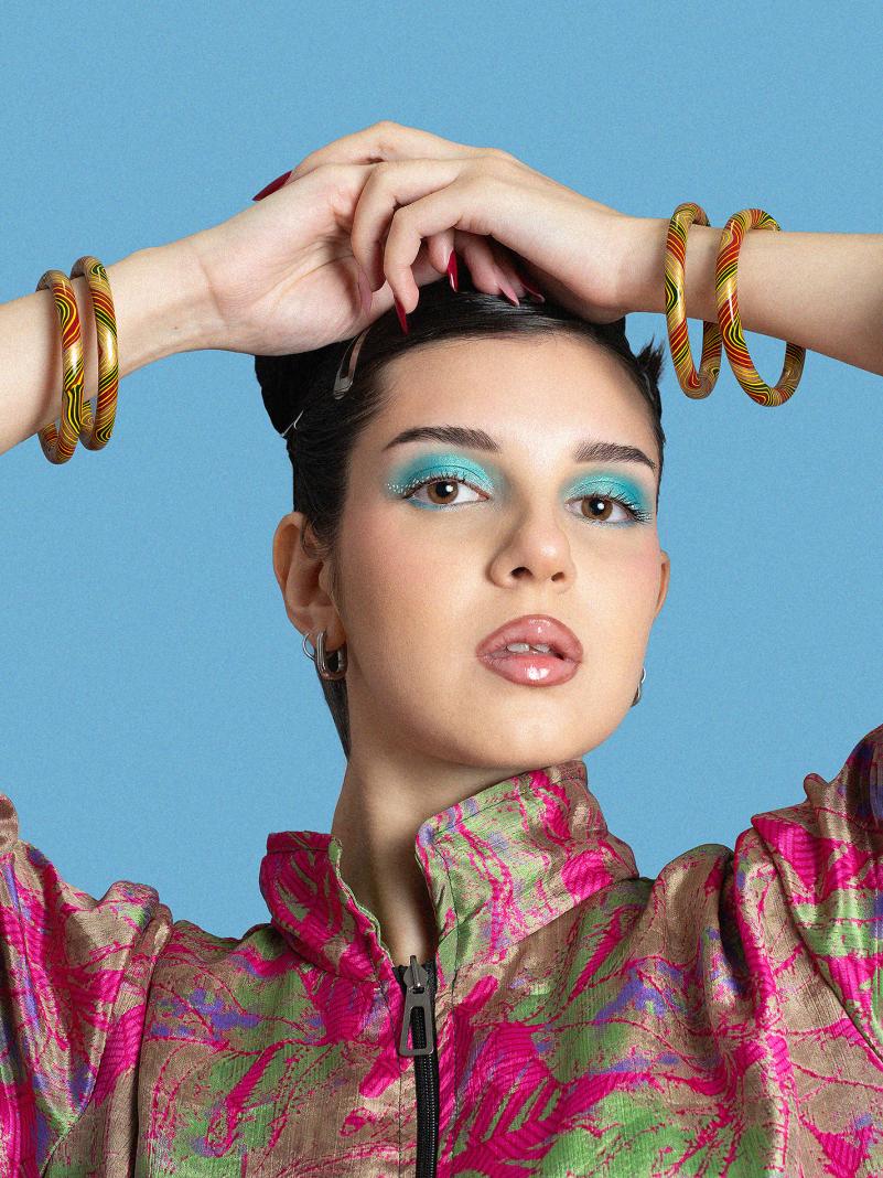 Poker di Bangle Lisci e Sottili - Small - Ø 6.5 cm