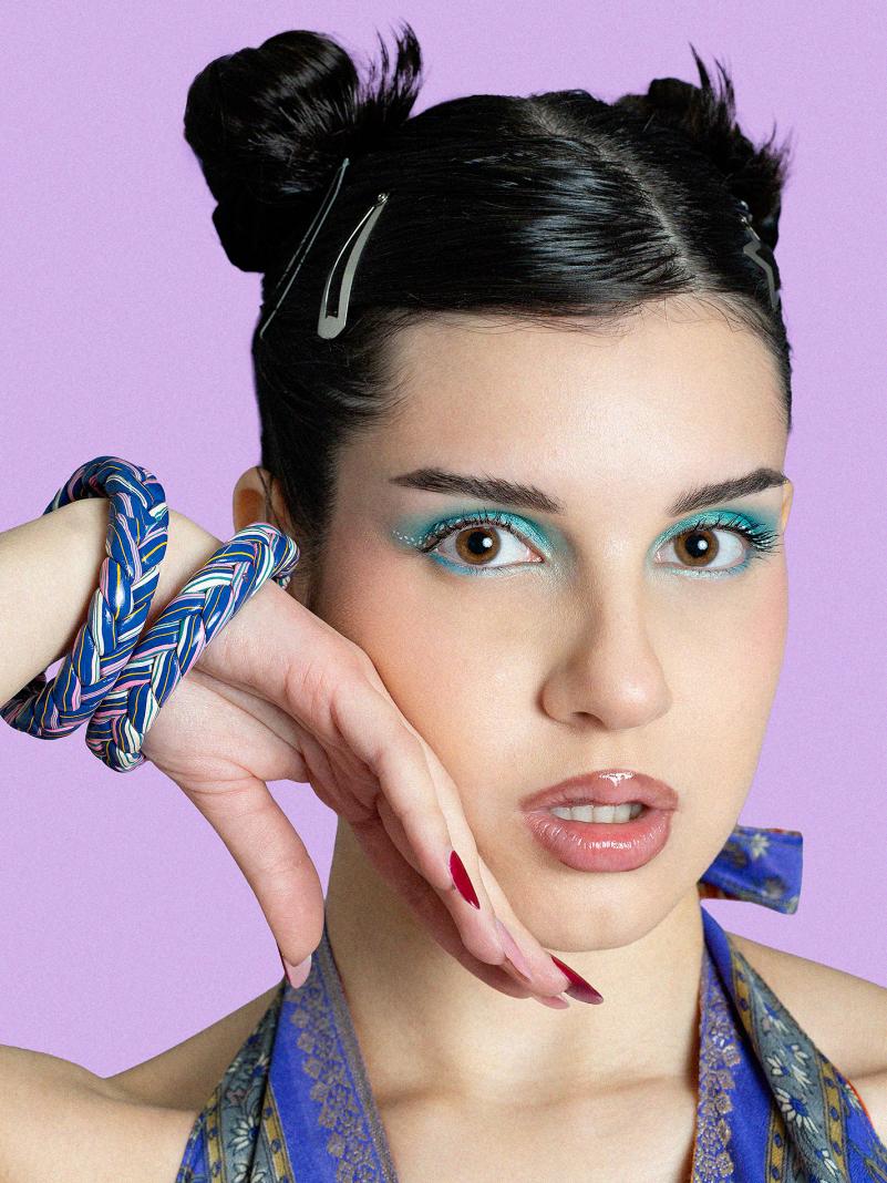 Coppia di Bangle Intrecciati - Small - Ø 6.5 cm