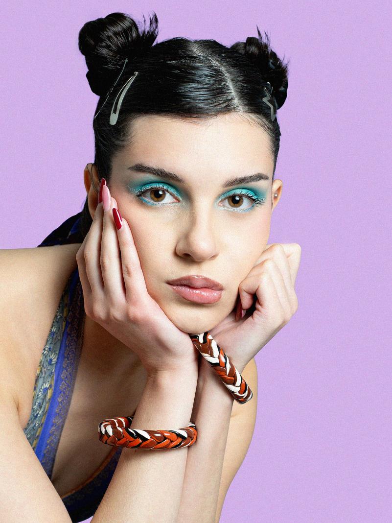 Coppia di Bangle Intrecciati - Small - Ø 6.5 cm