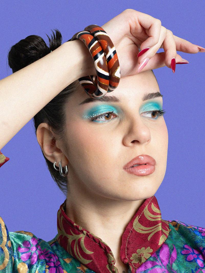 Coppia di Bangle Lisci e Larghi - Large - Ø 7 cm