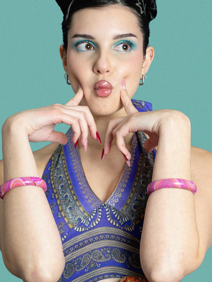 Coppia di Bangle Lisci e Larghi - Small - Ø 6.5 cm