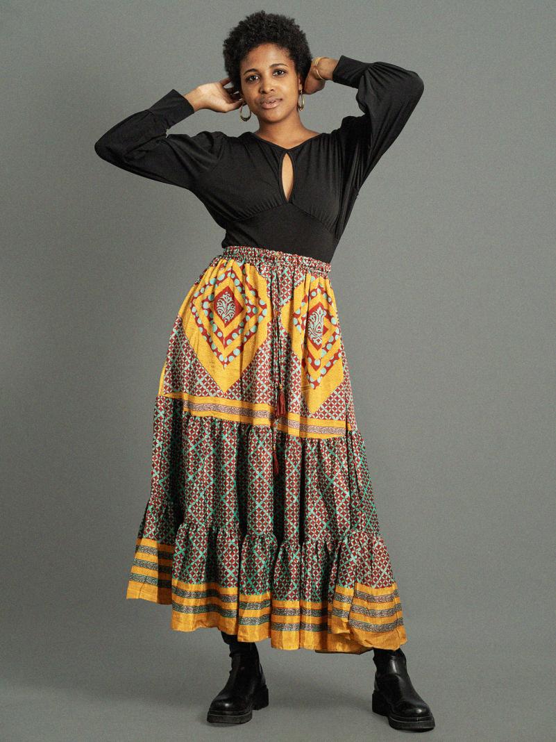 Gonna lunga quadri - Bikaner