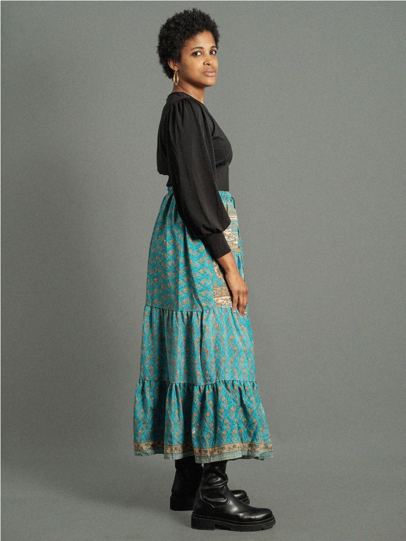 Gonna lunga azzurro - Bikaner