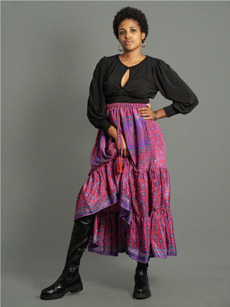 Gonna lunga viola - Bikaner