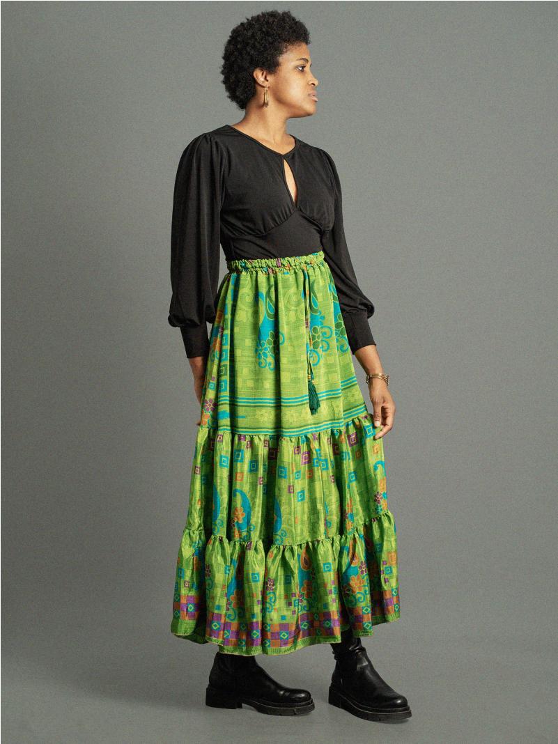 Gonna lunga verde - Bikaner