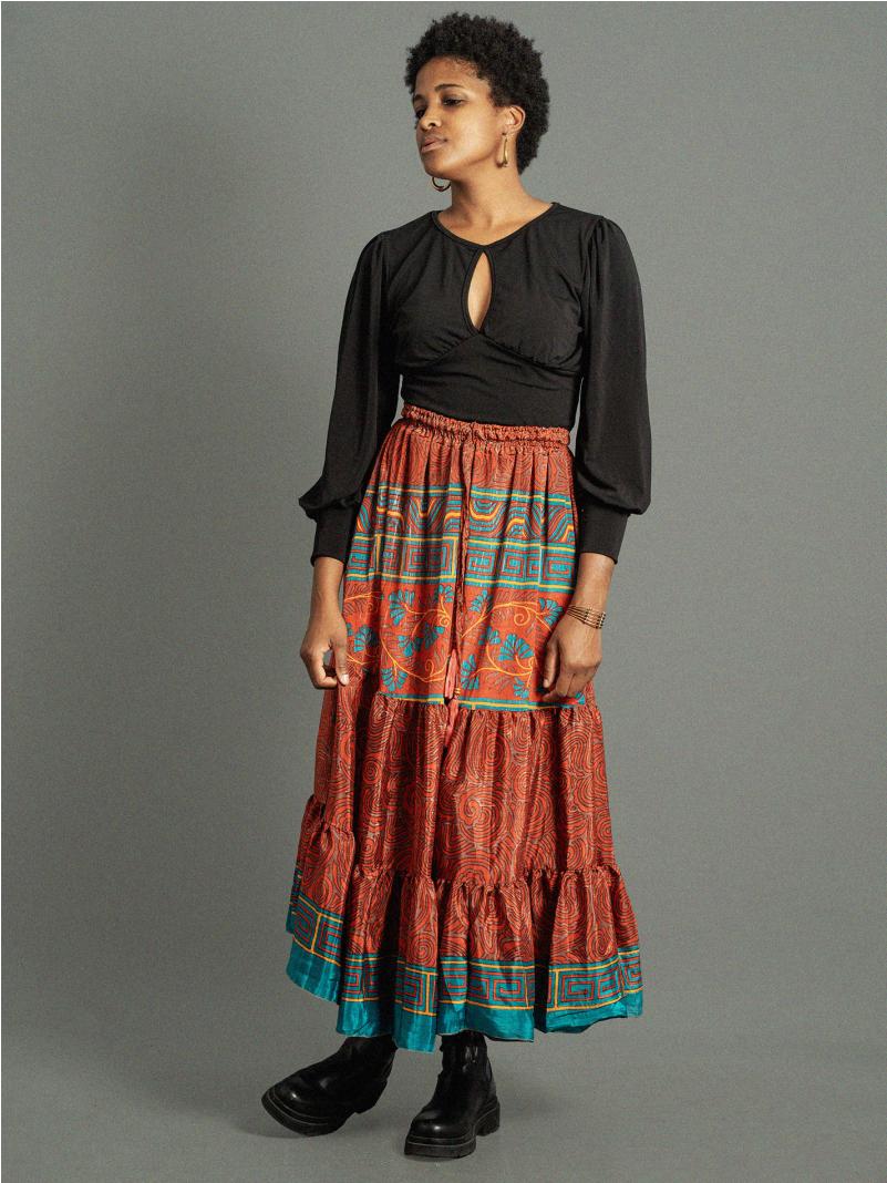 Gonna lunga rosso - Bikaner