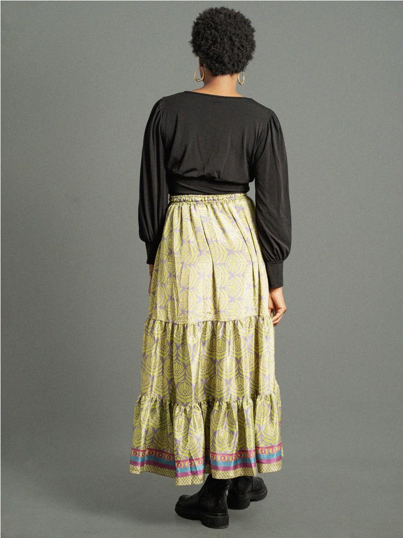 Gonna lunga giallo - Bikaner