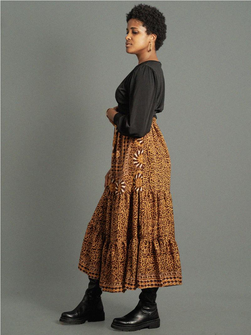 Gonna lunga marrone - Bikaner