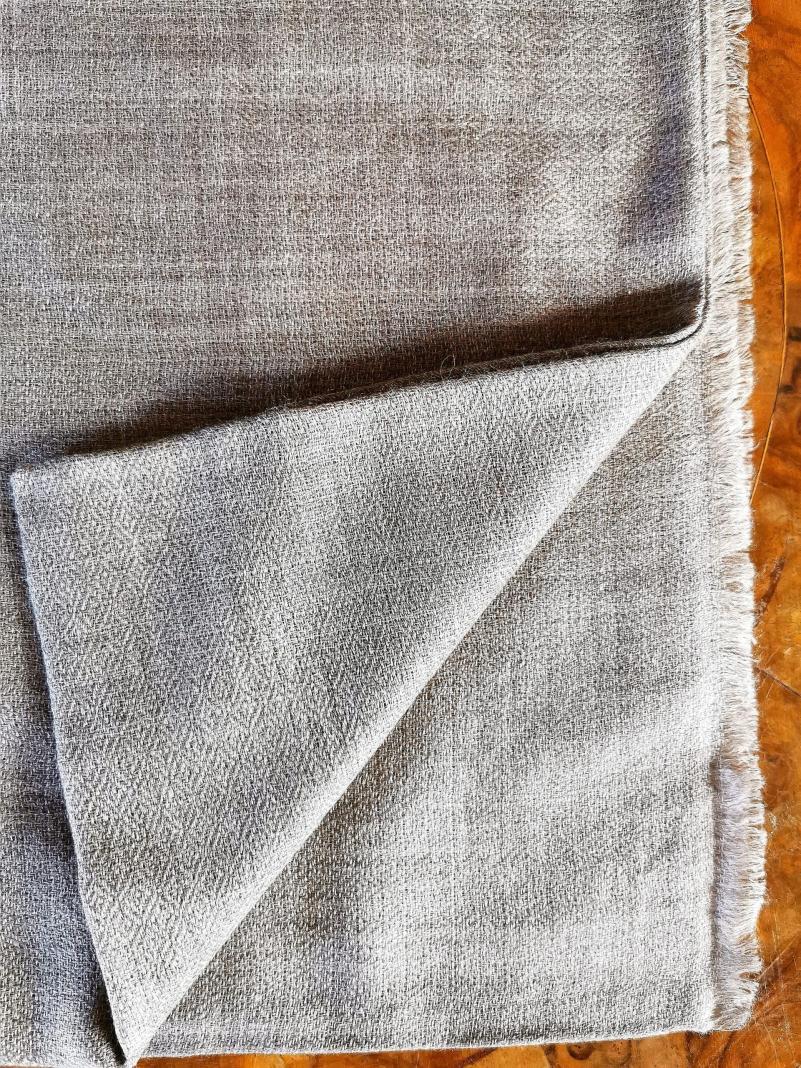 Sciarpa in Lana Merinos - Grigio Scuro