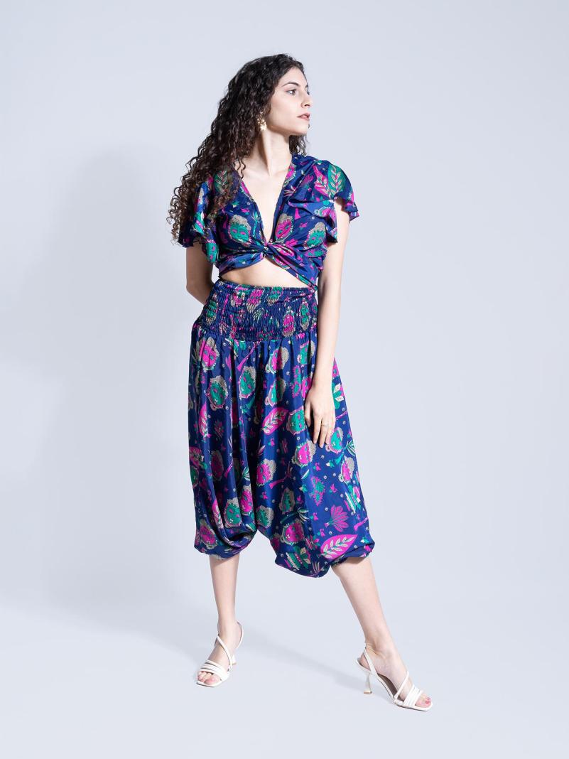 Wrap Top Buddha Edition - Blu notte