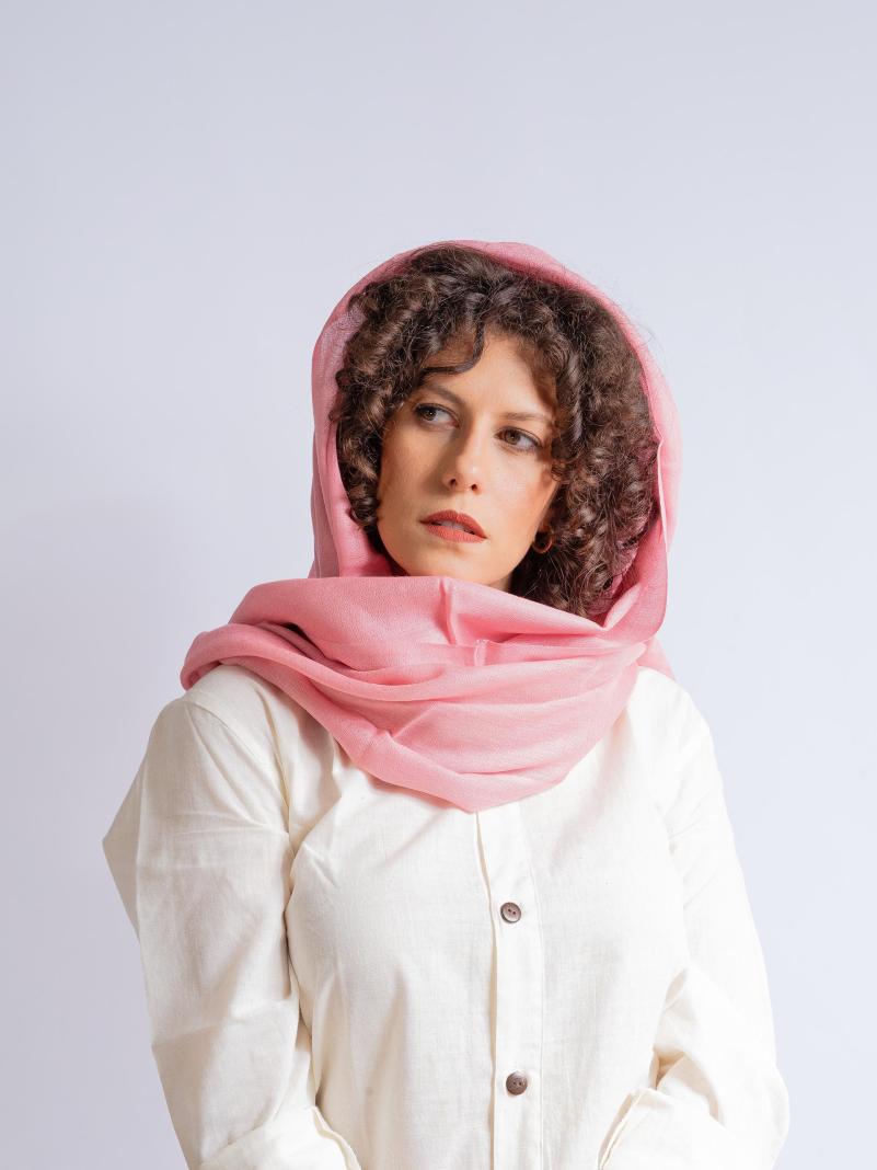 Sciarpa in Cashmere - Rosa