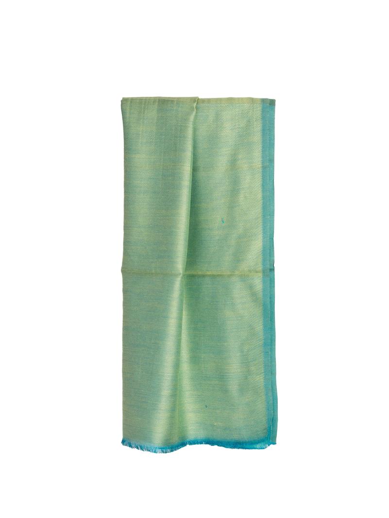Sciarpa in Seta e Viscosa Double Face - Acqua Marina