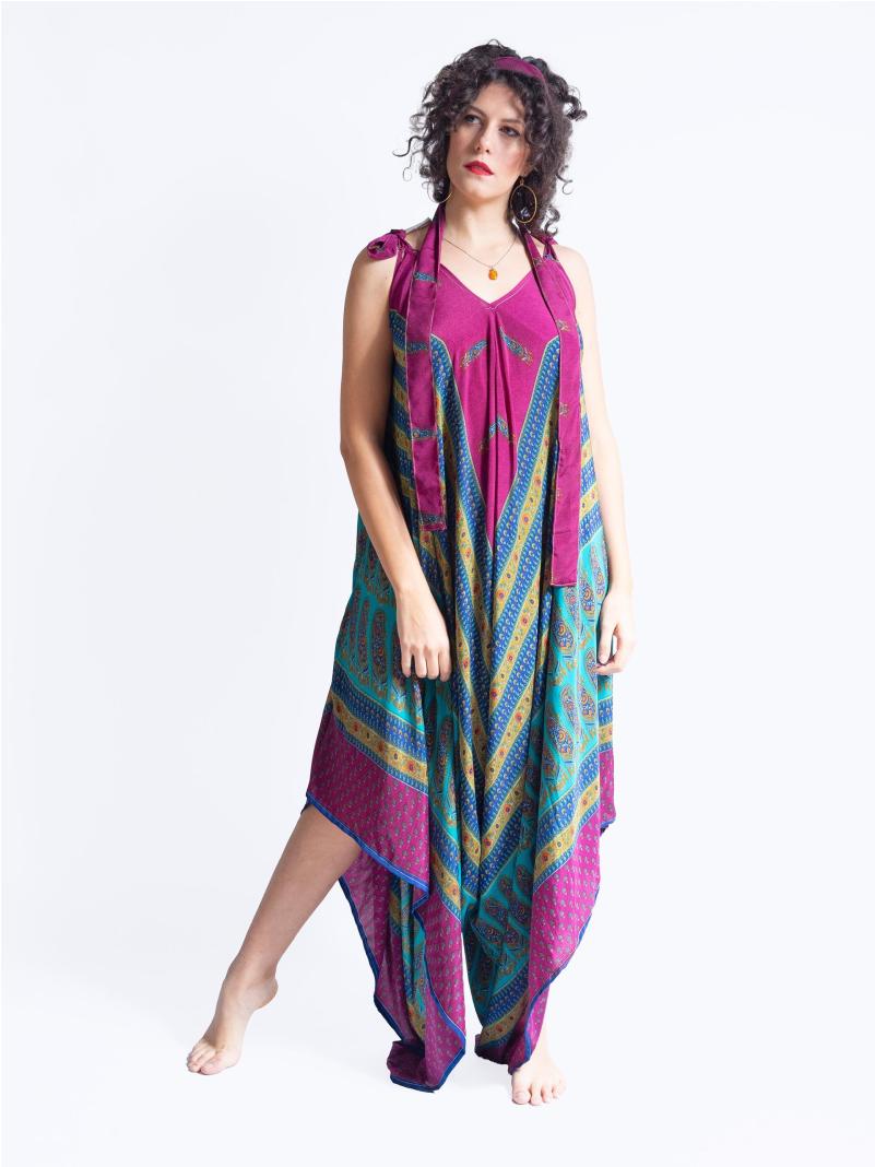 Tuta Jumpsuit viola e blu – Yoga