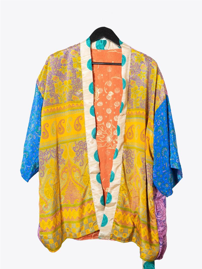Kimono Corto Patchwork Reversibile N.5