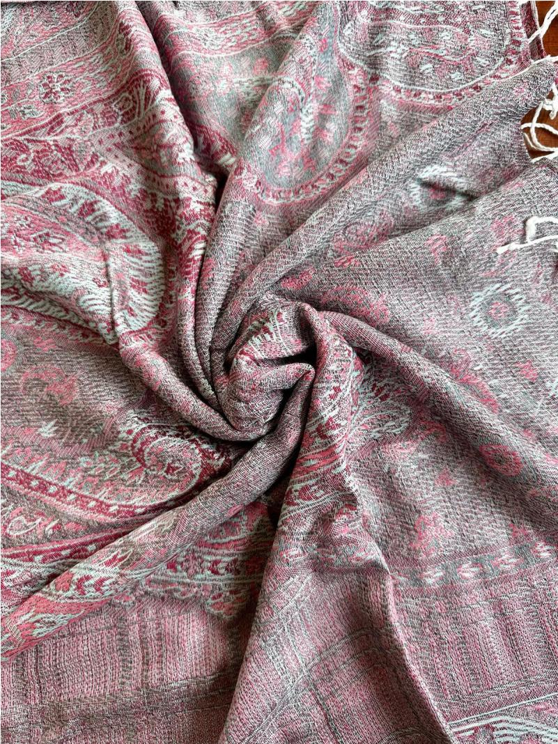 Sciarpa Jamawar in Seta e Viscosa 9