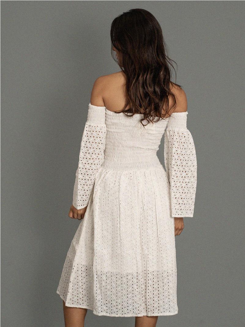 Abito in Cotone con Elastico e scollo a Barca - Jodhpur