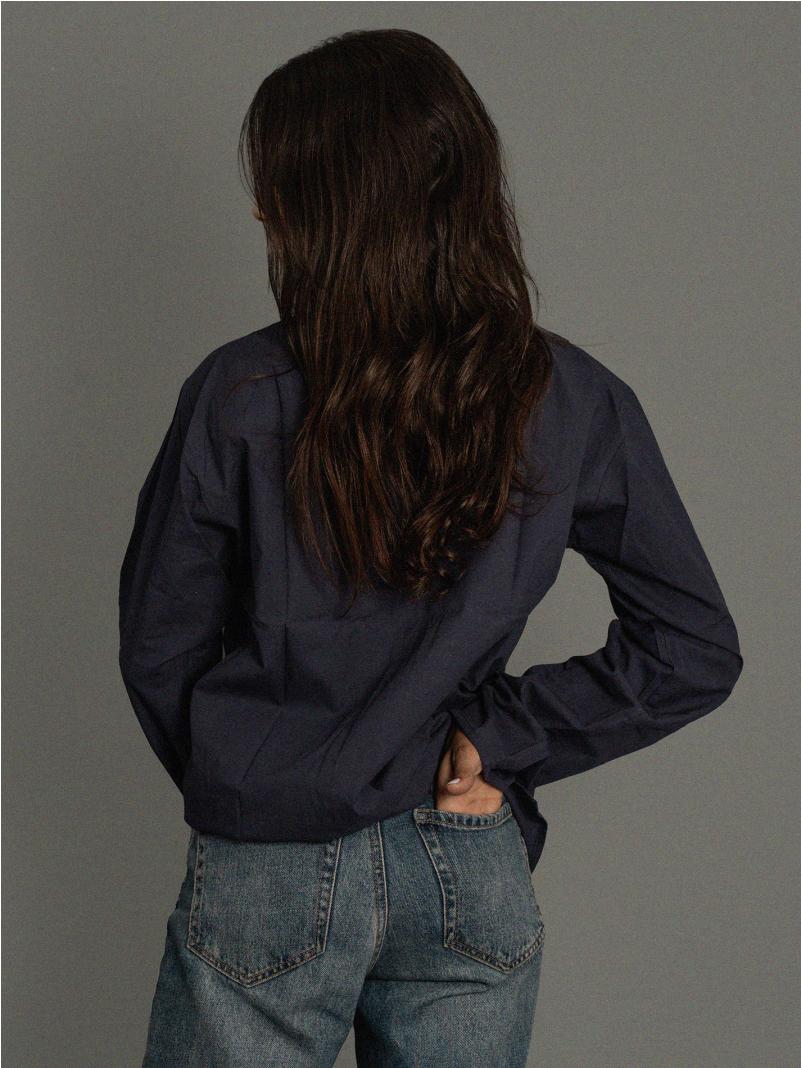 Camicia etnica UNISEX con alamari blu – Palermo