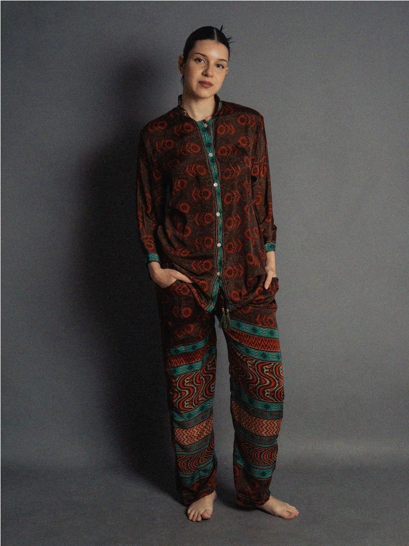 Pigiama in Sari SM - girasoli