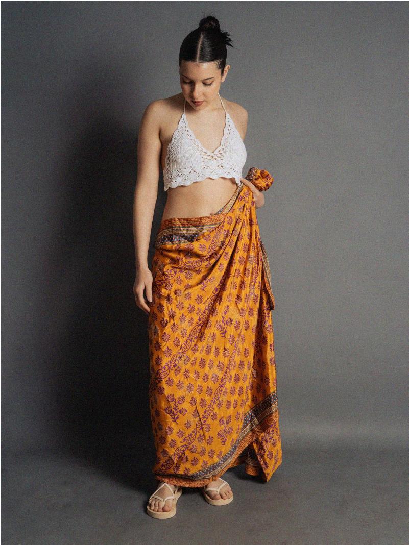 Pareo arancione – Sari Vintage