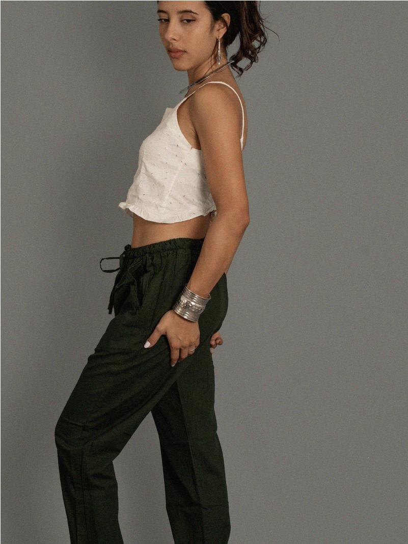 Pantalone etnico UNISEX verde - Gela