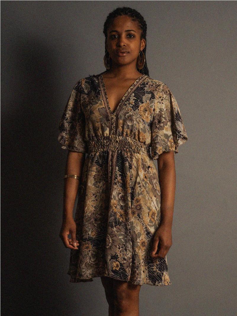 Abitino con maniche corte fiori - Haryana