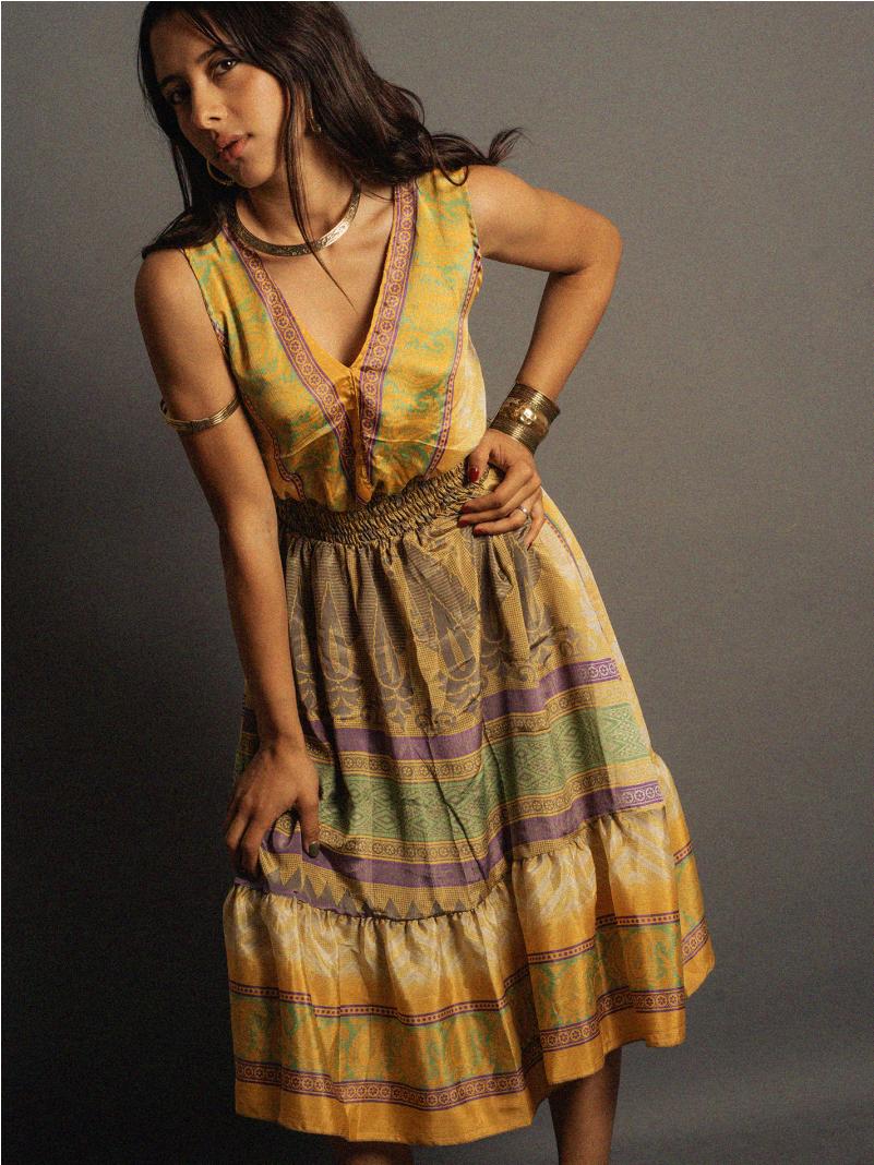 Abito corto giallo - Kanpur