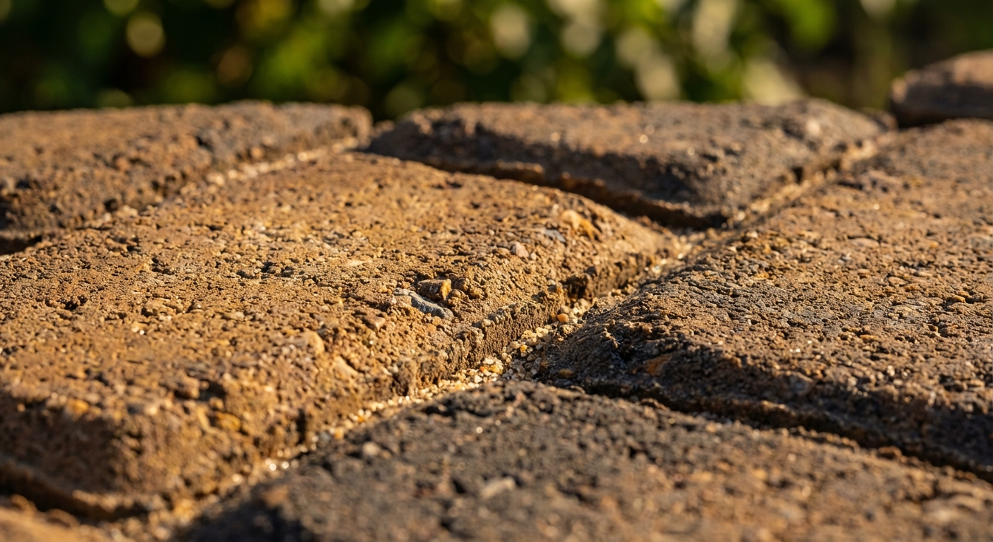 Close up of pavers