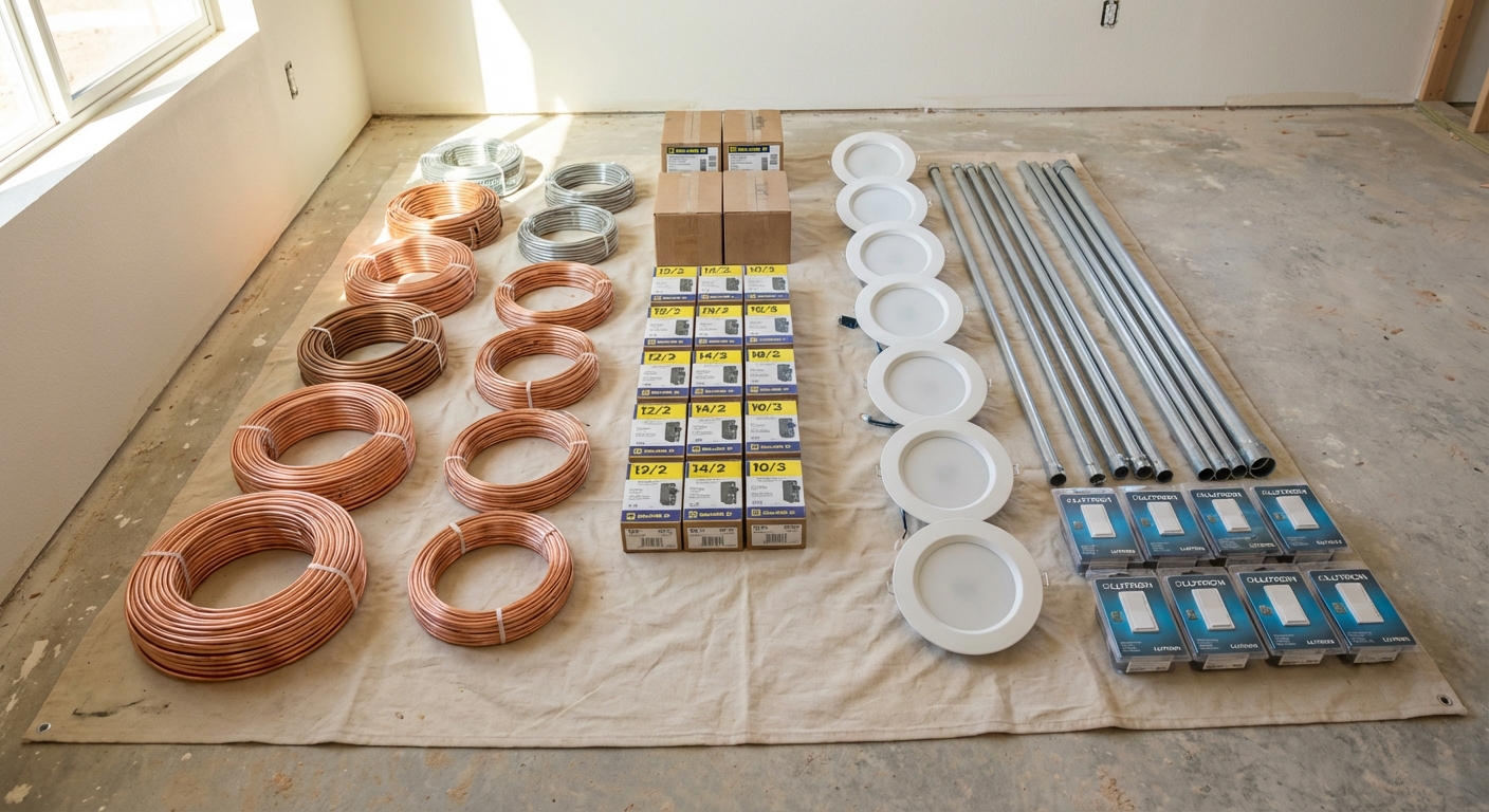 Electrical materials layout