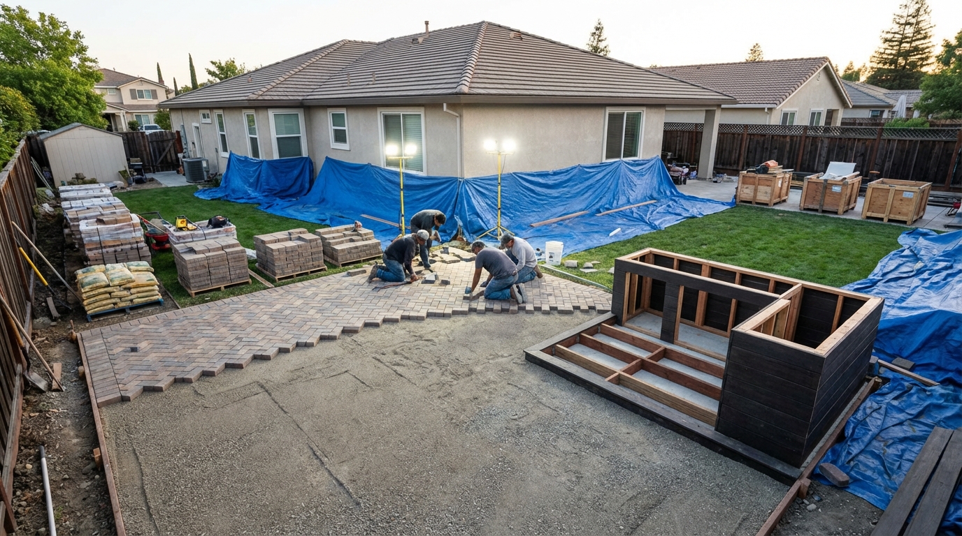 San Jose hardscape crew