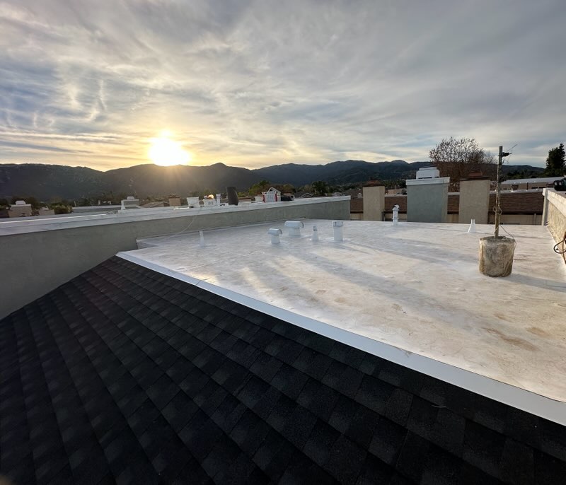 Roof at Sunset