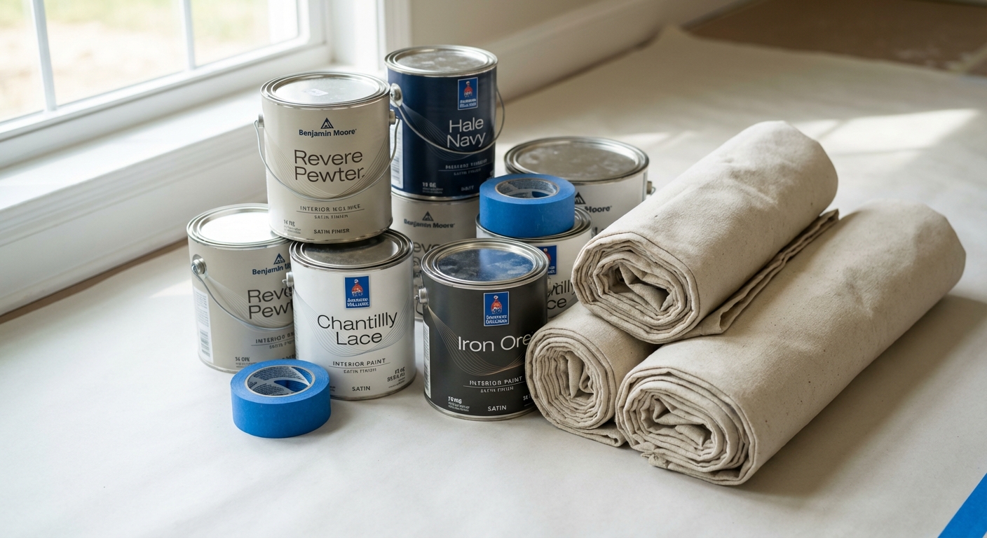 Professional painting supplies